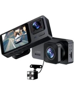 3 Lens Car Video Recording G-Sensor Black Box Cam Dashboard Camera