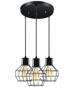 3 - Light Cluster Industrial Geometric Pendant Light
