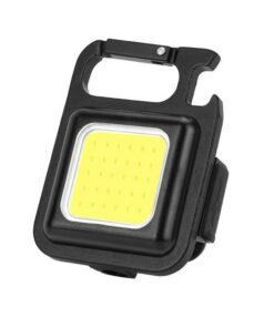 3 Light Modes Rechargeable COB Keychain Light With Bottle Opener