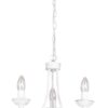 3 Light Simple Fossil White Chandelier