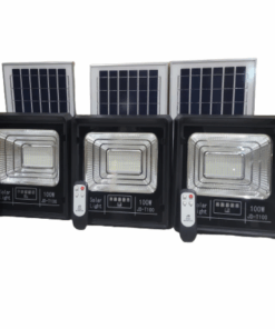 3 Pack Bright Watertight 100W Solar Flood LED Light