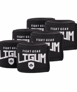 3 Pack of 4.5m Boxing Wraps - Ligum Fight Gear - Black