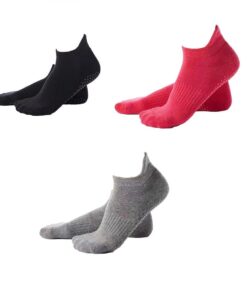 3 Pairs Of Non Slip Elastic Yoga Socks