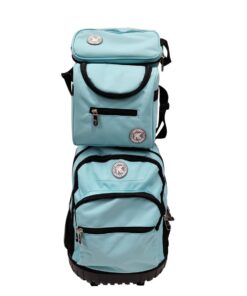 3 Piece 2 Wheel Backpack With Telescopic Handle and Hard Base For School - Turquoise
