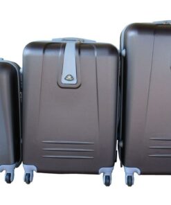 3-Piece ABS Luggage Set Spinner Wheels,Combination Lock Nestable Storage