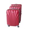 3 Piece Blue Star Luggage Set - Blue - Red