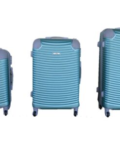 3 Piece Hard Outer Shell Lightweight Luggage Set - Light Green