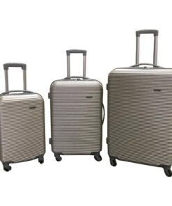 3 Piece Hard Outer Shell Luggage Set - 28 Inch - Gold