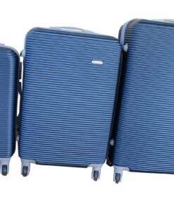 3 Piece Hard Outer Shell Luggage Set - 29 Inch - Dark Blue