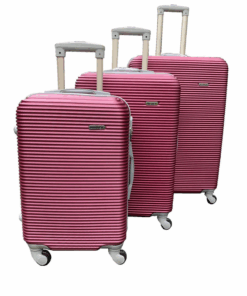 3 Piece Hard Outer Shell Luggage Set - 29 Inch - Plum