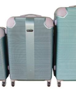 3 Piece Hard Outer Shell Luggage Set - Light Green