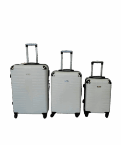 3 Piece Hard Shell Luggage Set - White