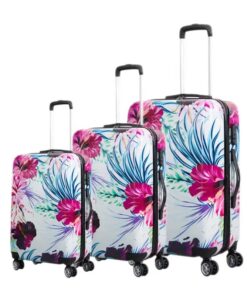 3-Piece Lightweight Hardside Spinner Upright Luggage Set