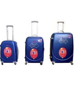 3 Piece Lightweight Luggage Set - Blue
