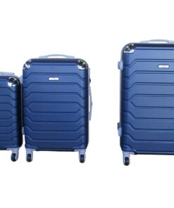 3 Piece Luggage Set 26" 22" 18" - Navy