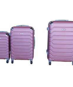 3 Piece Luggage Set 26" 22" 18" - Pink