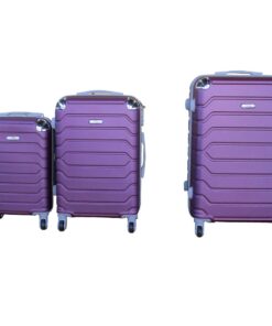 3 Piece Luggage Set 26" 22" 18" - Purple