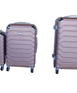 3 Piece Luggage Set 26" 22" 18" - Rose Gold