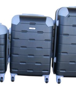 3 Piece Luggage Set - Black