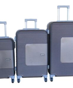 3-Piece Luggage Set-Brown,Telescopic Handle,Spinner Wheels,Built-In Lock