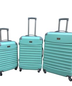3 Piece Luggage Set  - Green - Applegreen