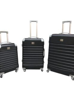 3 Piece Luggage Set  - Green - Black