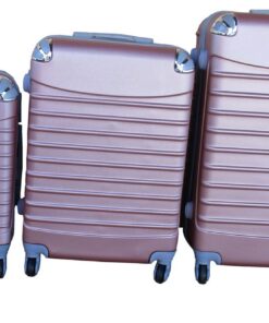 3 Piece Luggage Set - Light Rose Gold