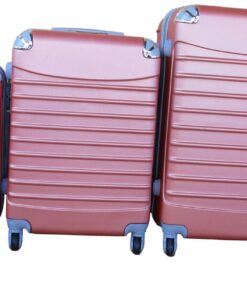 3 Piece Luggage Set - Red Rose Gold