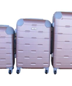 3 Piece Luggage Set - Rose Gold