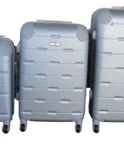 3 Piece Luggage Set - Silver