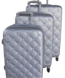 3-Piece Luggage Set - Silver/Gray