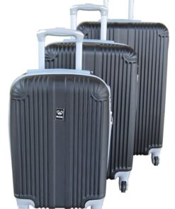 3 Piece Mooistar 27 inch Travel Luggage Suitcase Bag Set - Black