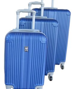 3 Piece Mooistar 27 inch Travel Luggage Suitcase Bag Set - Blue