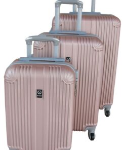 3 Piece Mooistar 27 inch Travel Luggage Suitcase Bag Set - Rose Gold