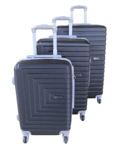 3 Piece Mooistar 28 inch Travel Luggage Suitcase Bag Set - Black