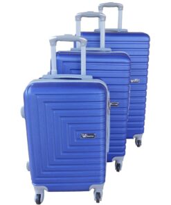 3 Piece Mooistar 28 inch Travel Luggage Suitcase Bag Set - Blue