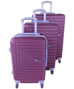 3 Piece Mooistar 28 inch Travel Luggage Suitcase Bag Set - Maroon