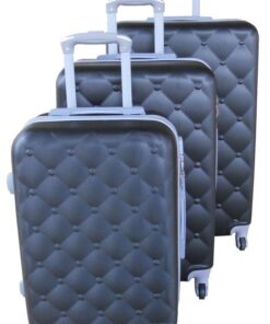 3 Piece Mooistar 29 inch Travel Luggage Suitcase Bag Set - Black