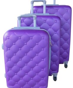 3 Piece Mooistar 29 inch Travel Luggage Suitcase Bag Set - Purple