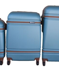 3 Piece Nexco Travel Luggage Bag Set - Aqua Green