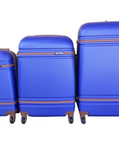 3 Piece Nexco Travel Luggage Bag Set - Blue