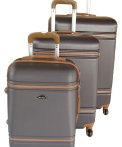 3 Piece Nexco Travel Luggage Bag Set - Brown
