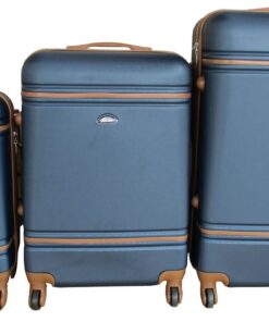 3 Piece Nexco Travel Luggage Bag Set - Dark Blue