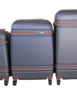 3 Piece Nexco Travel Luggage Bag Set-Dark Brown