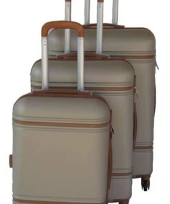 3 Piece Nexco Travel Luggage Bag Set - Gold