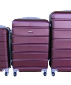 3-Piece Plum Luggage Set