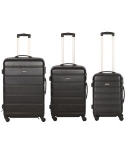 3 Piece Premium Luggage Set - Black