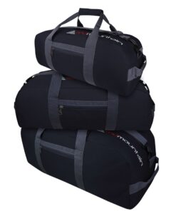 3 Piece Red Mountain Cargo Travel/Duffel Bag Set - Grey