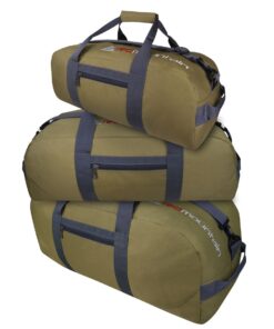 3 Piece Red Mountain Cargo Travel/Duffel Bag Set - Khaki