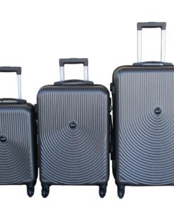 3-Piece Travel 27-Inch Luggage Suitcase Bag Set - Stylish - D-Grey
